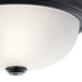 Myhouse Lighting Kichler - 8111BK - Two Light Flush Mount - No Family - Black