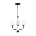 Myhouse Lighting Generation Lighting - 3102803-112 - Three Light Chandelier - Windom - Midnight Black