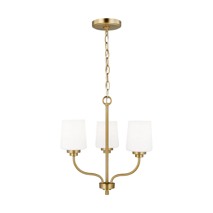 Myhouse Lighting Generation Lighting - 3102803-848 - Three Light Chandelier - Windom - Satin Brass