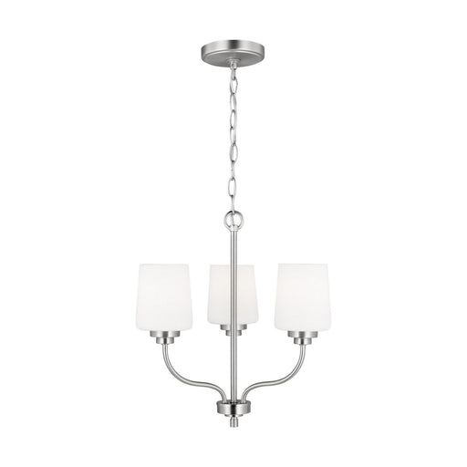 Myhouse Lighting Generation Lighting - 3102803-962 - Three Light Chandelier - Windom - Brushed Nickel