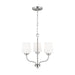 Myhouse Lighting Generation Lighting - 3102803-962 - Three Light Chandelier - Windom - Brushed Nickel