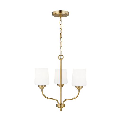 Myhouse Lighting Generation Lighting - 3102803EN3-848 - Three Light Chandelier - Windom - Satin Brass