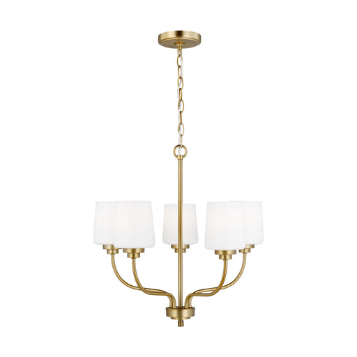 Myhouse Lighting Generation Lighting - 3102805-848 - Five Light Chandelier - Windom - Satin Brass