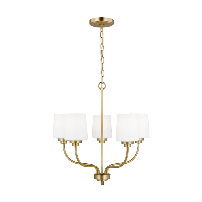 Myhouse Lighting Generation Lighting - 3102805-848 - Five Light Chandelier - Windom - Satin Brass