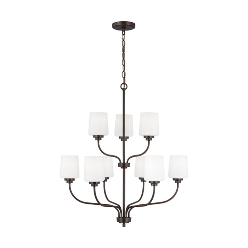 Myhouse Lighting Generation Lighting - 3102809-710 - Nine Light Chandelier - Windom - Bronze