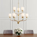 Myhouse Lighting Generation Lighting - 3102809-848 - Nine Light Chandelier - Windom - Satin Brass