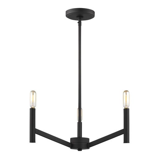 Myhouse Lighting Visual Comfort Studio - 3124303-112 - Three Light Chandelier - Vector - Midnight Black