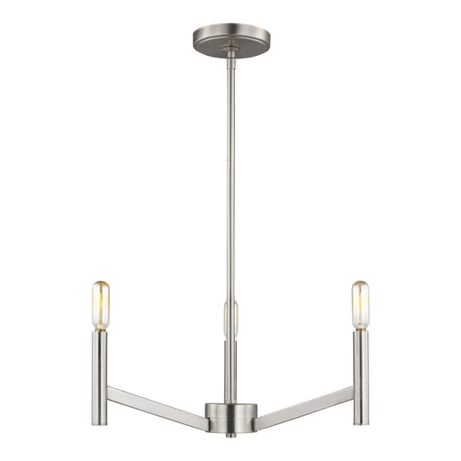 Myhouse Lighting Visual Comfort Studio - 3124303-962 - Three Light Chandelier - Vector - Brushed Nickel