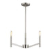 Myhouse Lighting Visual Comfort Studio - 3124303-962 - Three Light Chandelier - Vector - Brushed Nickel