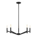 Myhouse Lighting Visual Comfort Studio - 3124305EN-112 - Five Light Chandelier - Vector - Midnight Black