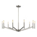 Myhouse Lighting Visual Comfort Studio - 3124309-962 - Nine Light Chandelier - Vector - Brushed Nickel