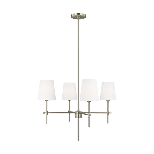 Myhouse Lighting Visual Comfort Studio - 3187204-965 - Four Light Chandelier - Baker - Antique Brushed Nickel