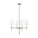 Myhouse Lighting Visual Comfort Studio - 3187204-965 - Four Light Chandelier - Baker - Antique Brushed Nickel