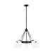 Myhouse Lighting Visual Comfort Studio - 3190505-112 - Five Light Chandelier - Clark - Midnight Black