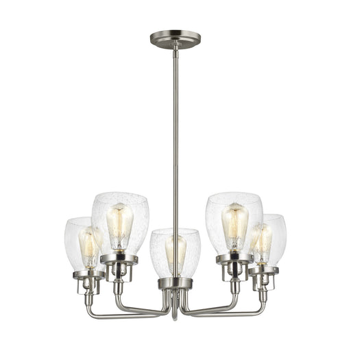 Myhouse Lighting Generation Lighting - 3214505EN7-962 - Five Light Chandelier - Belton - Brushed Nickel