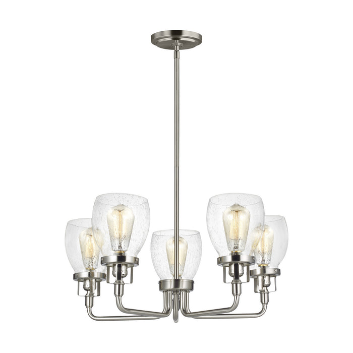 Myhouse Lighting Generation Lighting - 3214505EN7-962 - Five Light Chandelier - Belton - Brushed Nickel