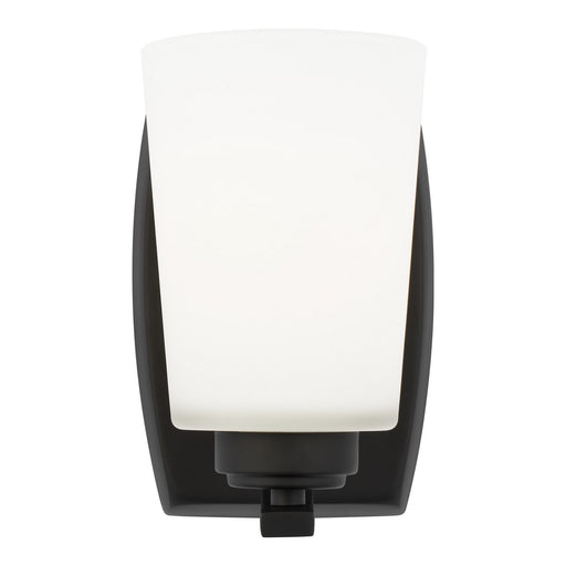 Myhouse Lighting Generation Lighting - 4128901-112 - One Light Wall / Bath Sconce - Franport - Midnight Black