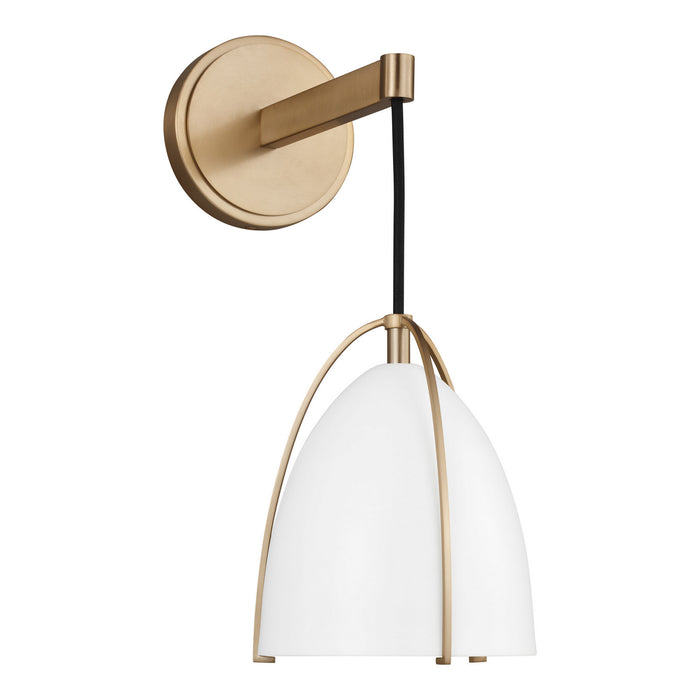 Myhouse Lighting Visual Comfort Studio - 4151801-848 - One Light Wall / Bath Sconce - Norman - Satin Brass