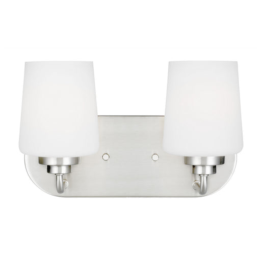 Myhouse Lighting Generation Lighting - 4402802-962 - Two Light Wall / Bath - Windom - Brushed Nickel