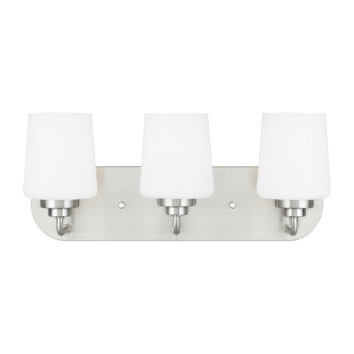 Myhouse Lighting Generation Lighting - 4402803-962 - Three Light Wall / Bath - Windom - Brushed Nickel