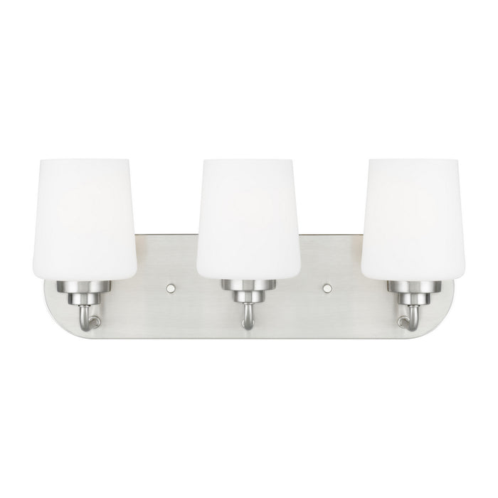 Myhouse Lighting Generation Lighting - 4402803-962 - Three Light Wall / Bath - Windom - Brushed Nickel