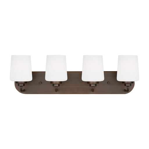 Myhouse Lighting Generation Lighting - 4402804EN3-710 - Four Light Wall / Bath - Windom - Bronze