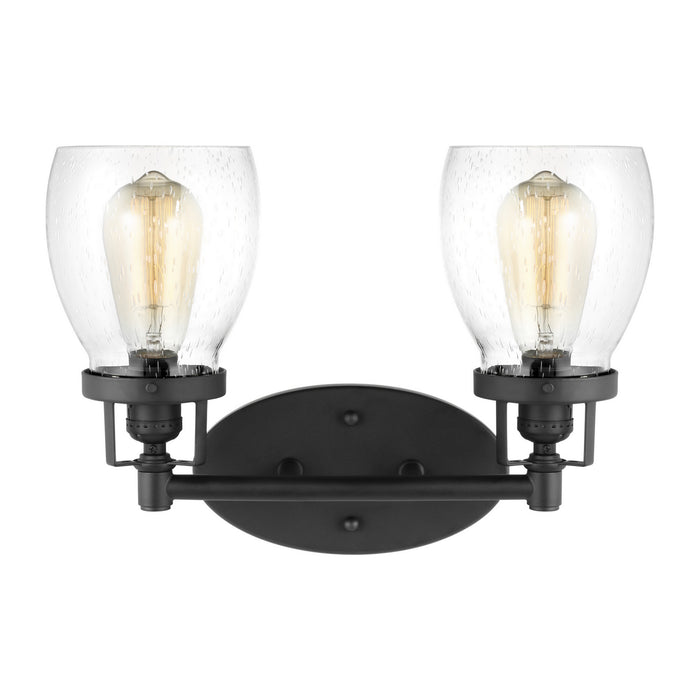 Myhouse Lighting Generation Lighting - 4414502-112 - Two Light Wall / Bath - Belton - Midnight Black