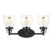 Myhouse Lighting Generation Lighting - 4414503-112 - Three Light Wall / Bath - Belton - Midnight Black