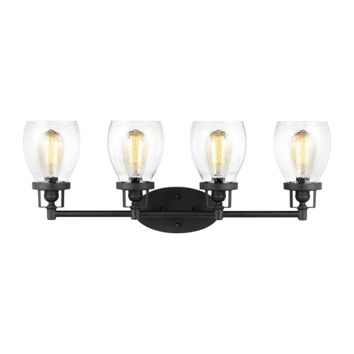 Myhouse Lighting Generation Lighting - 4414504-112 - Four Light Wall / Bath - Belton - Midnight Black