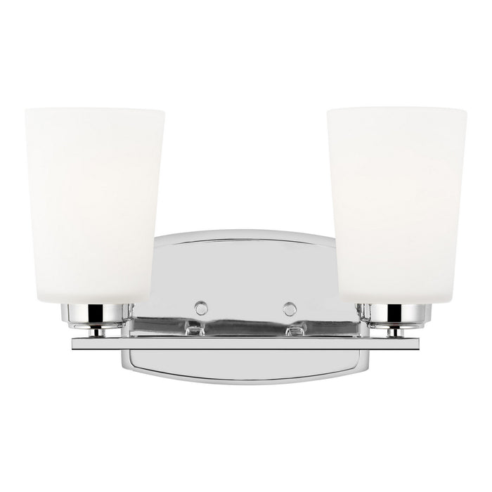 Myhouse Lighting Generation Lighting - 4428902-05 - Two Light Wall / Bath - Franport - Chrome