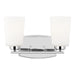 Myhouse Lighting Generation Lighting - 4428902-05 - Two Light Wall / Bath - Franport - Chrome