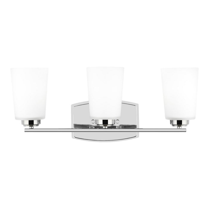 Myhouse Lighting Generation Lighting - 4428903-05 - Three Light Wall / Bath - Franport - Chrome