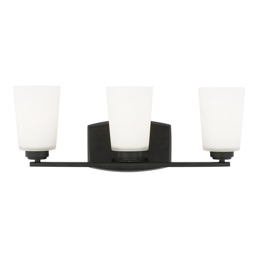 Myhouse Lighting Generation Lighting - 4428903-112 - Three Light Wall / Bath - Franport - Midnight Black