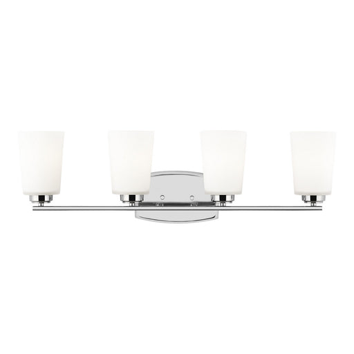 Myhouse Lighting Generation Lighting - 4428904-05 - Four Light Wall / Bath - Franport - Chrome