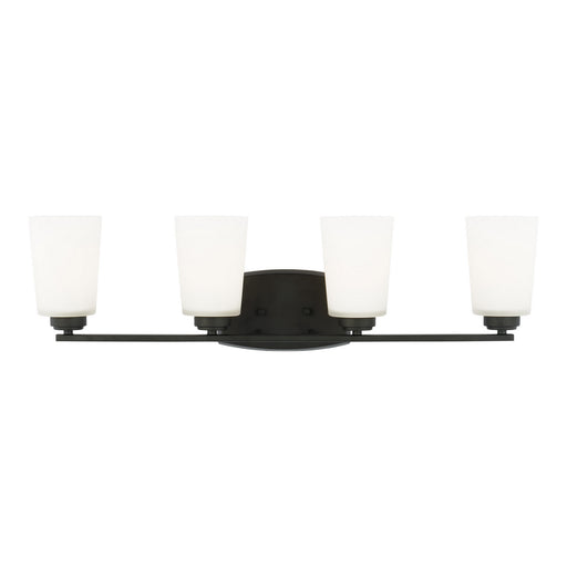 Myhouse Lighting Generation Lighting - 4428904-112 - Four Light Wall / Bath - Franport - Midnight Black