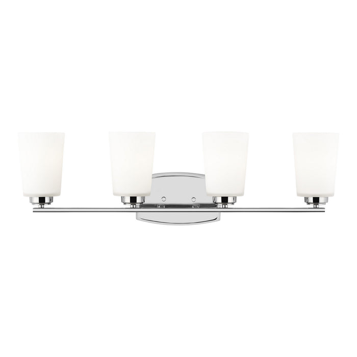 Myhouse Lighting Generation Lighting - 4428904EN3-05 - Four Light Wall / Bath - Franport - Chrome