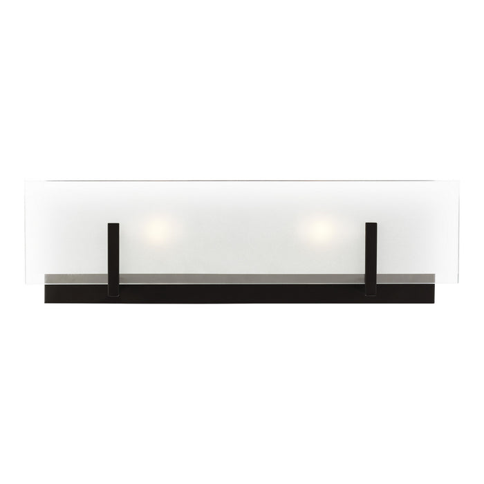 Myhouse Lighting Visual Comfort Studio - 4430802-112 - Two Light Wall / Bath - Syll - Midnight Black