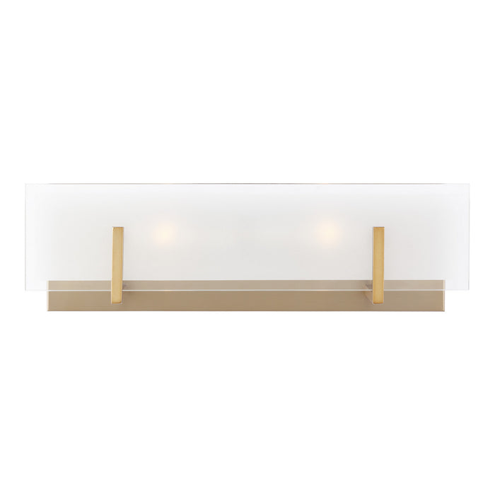 Myhouse Lighting Visual Comfort Studio - 4430802EN-848 - Two Light Wall / Bath - Syll - Satin Brass