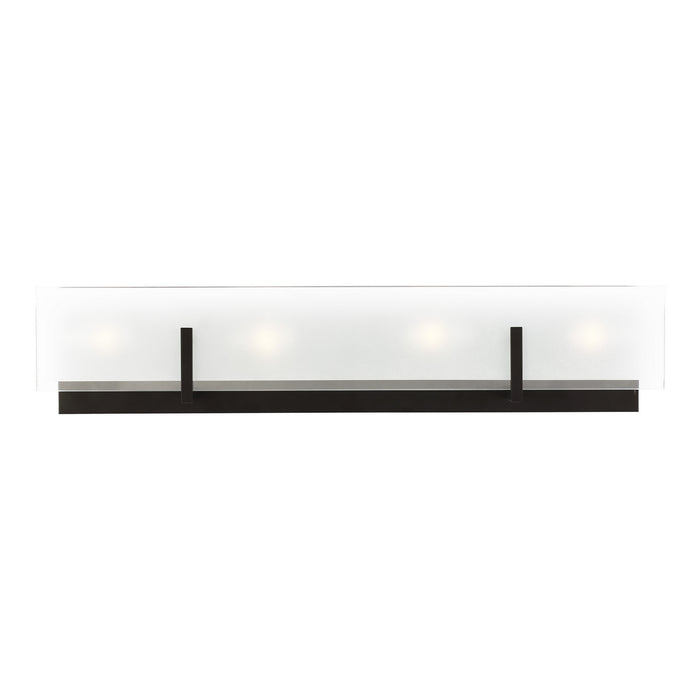 Myhouse Lighting Visual Comfort Studio - 4430804-112 - Four Light Wall / Bath - Syll - Midnight Black