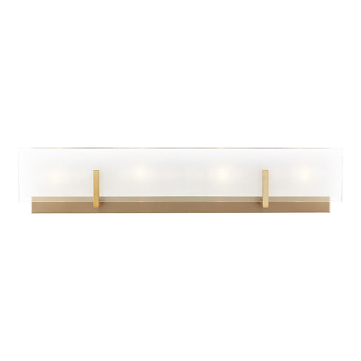 Myhouse Lighting Visual Comfort Studio - 4430804-848 - Four Light Wall / Bath - Syll - Satin Brass