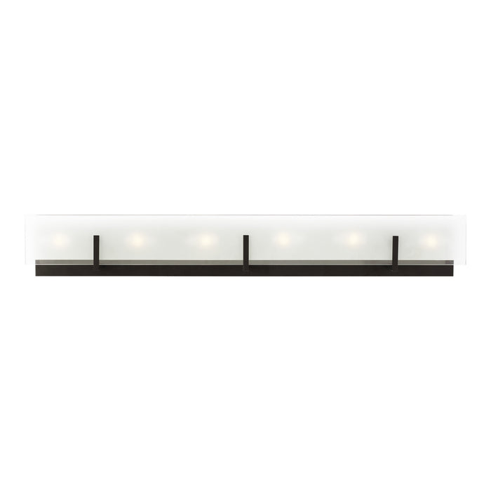 Myhouse Lighting Visual Comfort Studio - 4430806-112 - Six Light Wall / Bath - Syll - Midnight Black