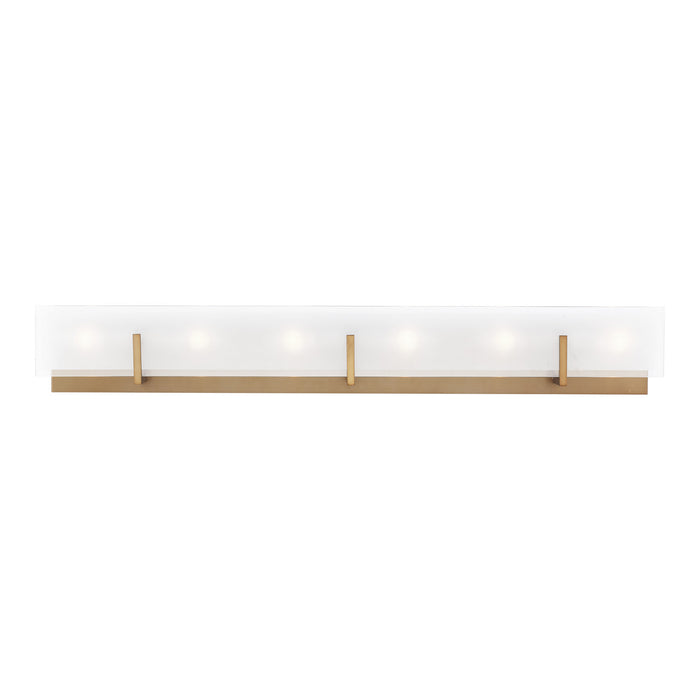 Myhouse Lighting Visual Comfort Studio - 4430806-848 - Six Light Wall / Bath - Syll - Satin Brass