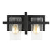 Myhouse Lighting Generation Lighting - 4441502-112 - Two Light Wall / Bath - Mitte - Midnight Black