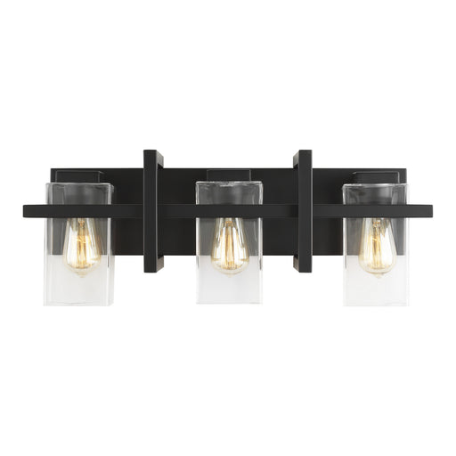 Myhouse Lighting Generation Lighting - 4441503-112 - Three Light Wall / Bath - Mitte - Midnight Black