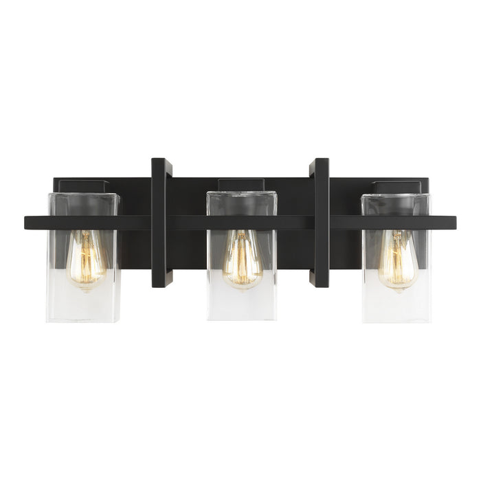 Myhouse Lighting Generation Lighting - 4441503-112 - Three Light Wall / Bath - Mitte - Midnight Black