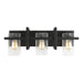 Myhouse Lighting Generation Lighting - 4441503-112 - Three Light Wall / Bath - Mitte - Midnight Black