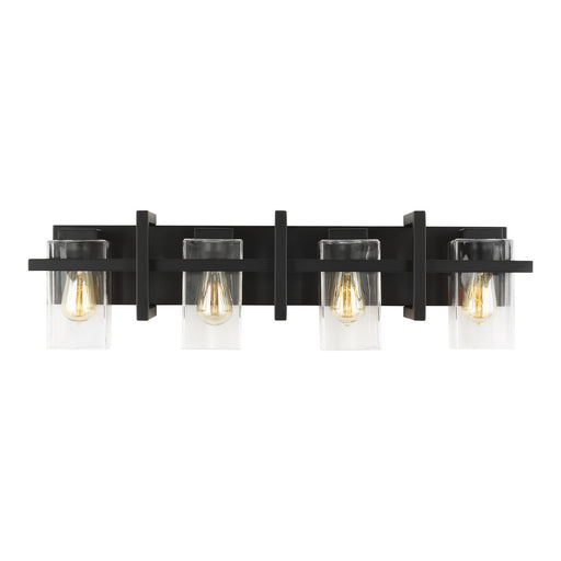 Myhouse Lighting Generation Lighting - 4441504-112 - Four Light Wall / Bath - Mitte - Midnight Black