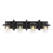 Myhouse Lighting Generation Lighting - 4441504-112 - Four Light Wall / Bath - Mitte - Midnight Black