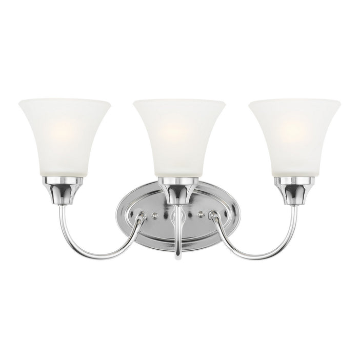 Myhouse Lighting Generation Lighting - 44807EN3-05 - Three Light Wall / Bath - Holman - Chrome