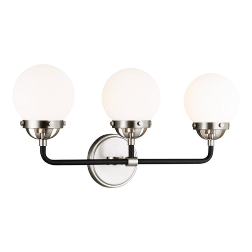 Myhouse Lighting Visual Comfort Studio - 4487903EN-962 - Three Light Wall / Bath - Cafe - Brushed Nickel